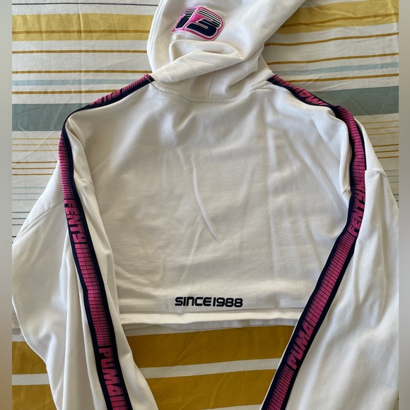 PUMA RIHANNA FENTY Women’s Cropped Hoodie Sweatshirt, Size: 0 /S - Picture 5 of 8